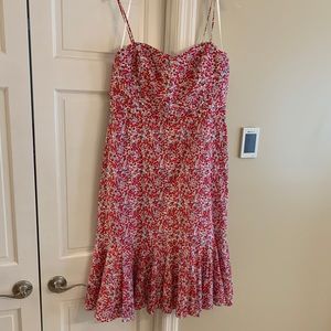 JCrew Spaghetti Strap Dress Liberty print Size 14T
